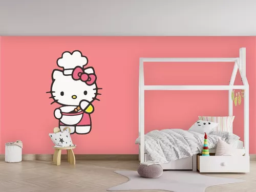 Desenho para pintar da Hello Kitty no seu quarto 