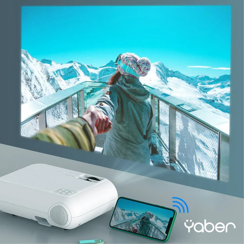 Projetor Android Salange P62 4000lum Wifi Hd Bluetooth 360