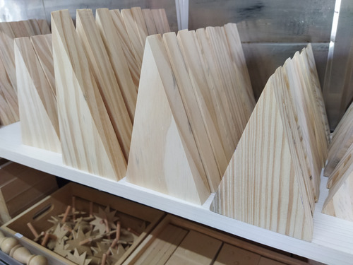 Arbolitos Pinos De Navidad En Madera Para Pintar Decorar