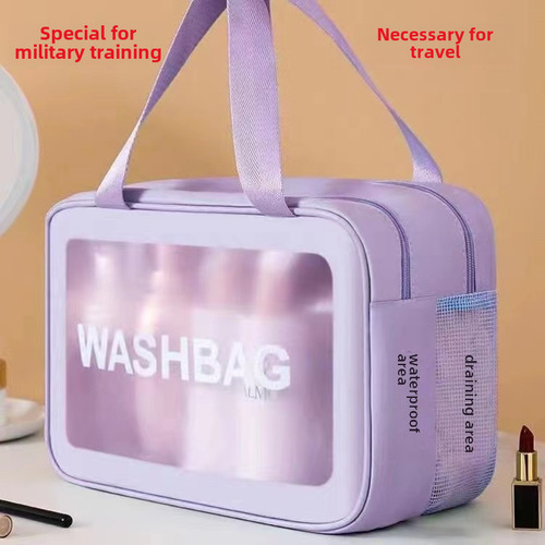 Bolsa De Maquillaje Portátil Para Mujer De Gran Capacidad A