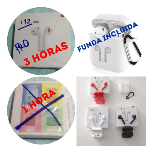 Audifonos I12tws Pro, Ver Video Adjunto, Funda Incluida
