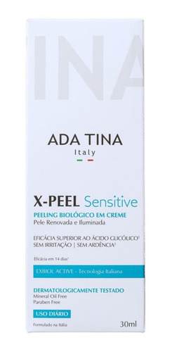 Ada Tina X-peel Sensitive Creme Para Rugas E Anti-idade 30ml