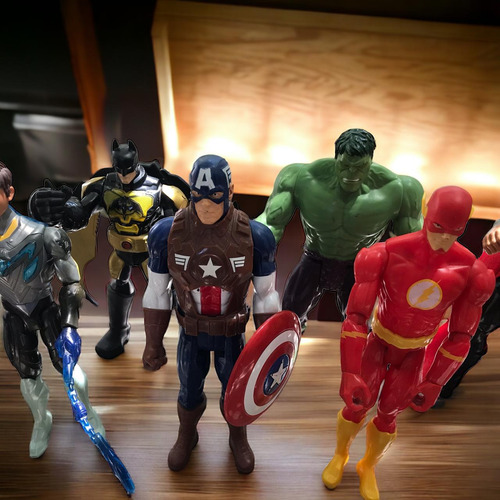 Juguetes Super Heroes Marvel Y Nerf Paquete De 11 (Usado)