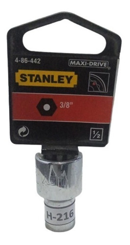 Dado Corto Hexagonal 1/2  X 3/8  Marca Stanley Pack 2 Pcs