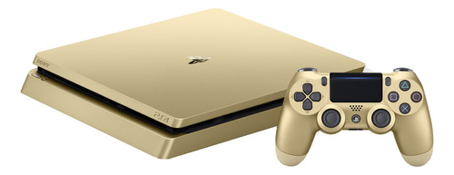 Sony PlayStation 4 Slim 1TB Gold Limited Edition color  gold