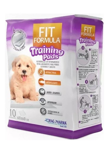 Fit Formula Training Pads Sabanilla Talla S 60-60 Cm X 10un