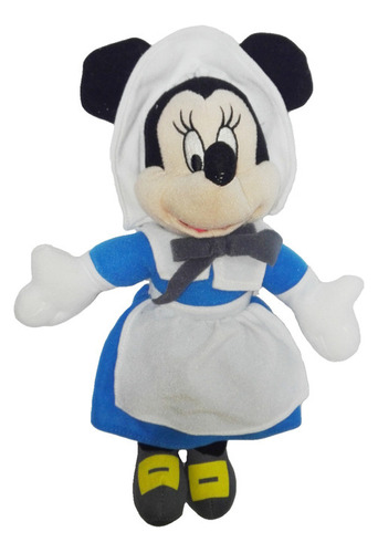 Peluche Mickey Mouse Minnie Holandesa 28cm Disney