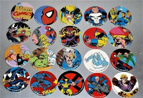 1993 Marvel Comics Slam Caps Serie 1 [ Vintage ]