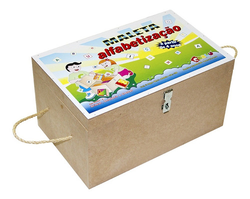 Imagem 2 de 6 de Maleta Alfabetização 10 Jogos Brinquedo Educativo Pedagógico