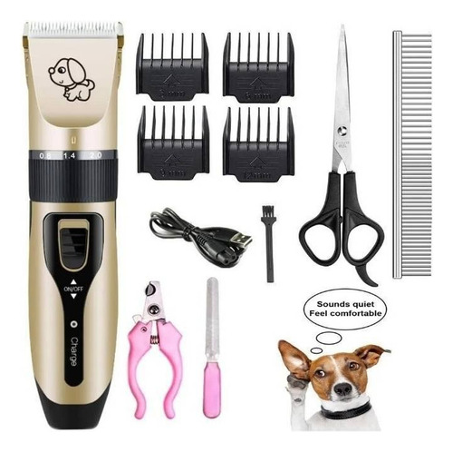 Kit Maquina De Cortar Pelo Mascotas Perros, Gatos Recargable