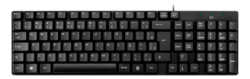 Teclado Compacto Com Fio Multi Usb Resistente Água Abnt2