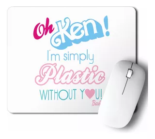 Mouse Pad Barby Speaks With Ken (d0040 Boleto.store)