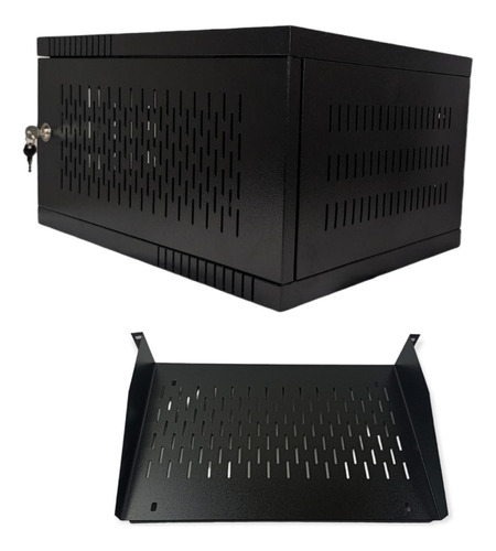 Gabinete Rack De 5 Ur Fondo 51 Incluye Bandeja Y Tornilleria