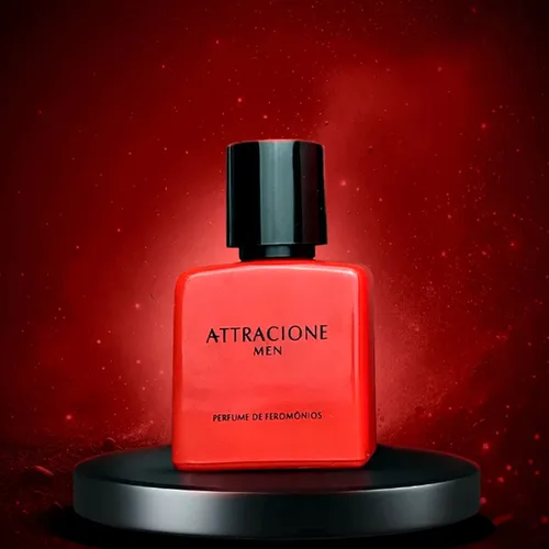 Attracione Men Perfume Masculino com Feromônios 25ml - Frasco Vermelho