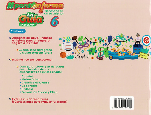 Ponte En Forma 6 Primaria Plan De Reforzamiento Santillana