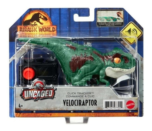 Jurassic World Dominion Click Tracker Velociraptor Mattel