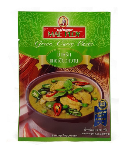 Pasta De Curry Verde Mae Ploy 50 Gr Tailandia