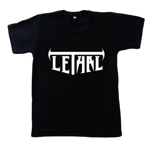 Remera Algodón Lethal ! -rock-metal-niños-