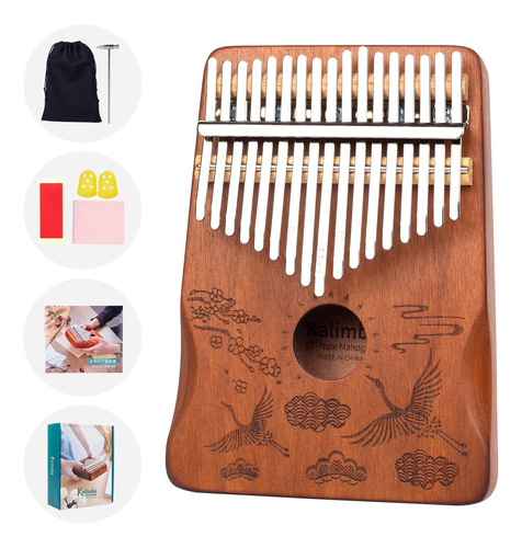 Kalimba Thumb Piano Adultos Y Niños 17 Teclas Finger P...