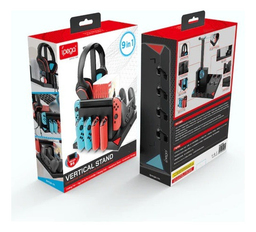 Soporte Vertical Porta Juegos Nintendo Switch Base Cargador