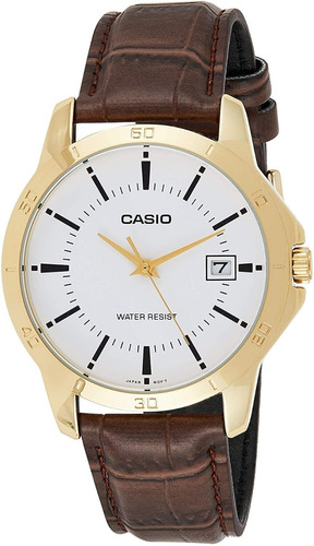 Reloj Casio Hombre Mtp-v004gl Cuero Calendario 100% Original