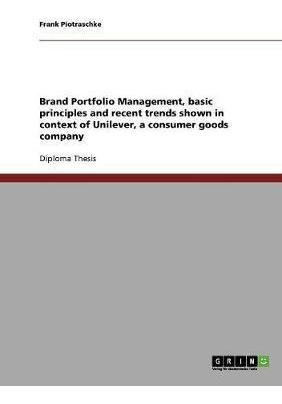 Brand Portfolio Management. Basic Principles And Recent T...