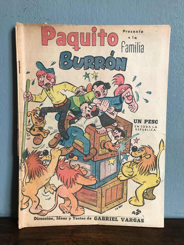 Cómic Año 1957 Antiguo La Familia Burron Presenta Num. 16401