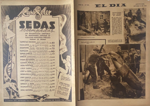 El Día, Dominical N° 405 Escultores Uruguayos 1940