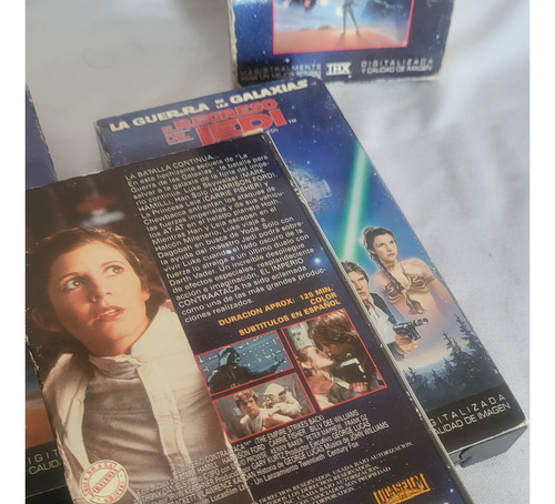 Coleccion 3 Cassetes Vhs Trilogia Starwars 80s Videovisa (Usado)