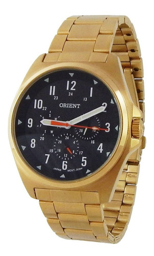 Relógio Orient Masculino Analógico Dourado Mgssm029 Clube