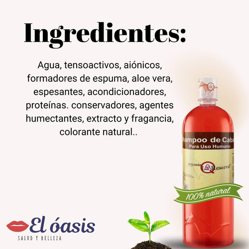 Shampoo Rojo Yeguada La Reserva 100% Original 1 Litro