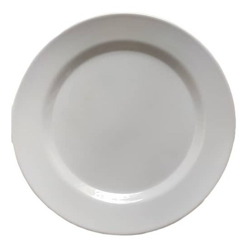 Plato De Melamina China Blanco De 25 Cm De Diametro