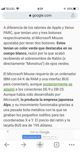 Mouse Microsoft 1983 Vintage Colección (Usado)