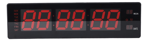 Reloj De Pared Digital Led Con Timbre Horario, Potencia Sile