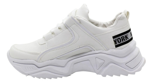 Zapatilla Alta Plataforma De Mujer Con Cordones Otoño Pao