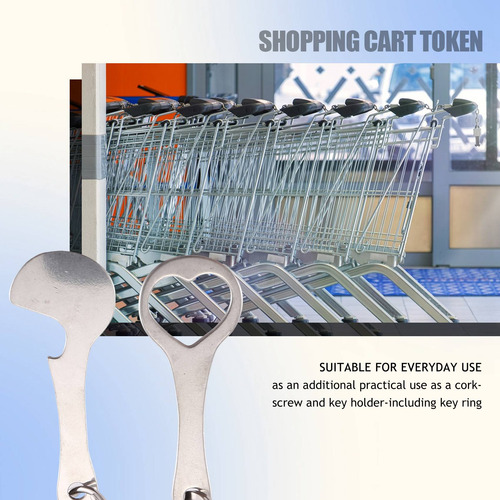 2 Piezas De Carrito De Compras De Acero Inoxidable Remover-s