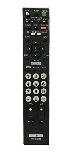 Rmyd023 Mando A Distancia De Repuesto Para Sony Tv Kdl40w410