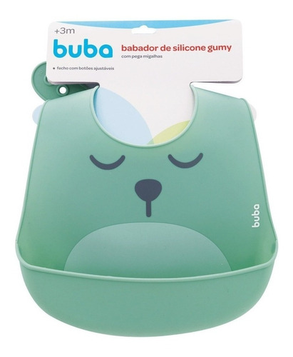 Babador Silicone Unissex Ursinho Gumy Buba ® Verde