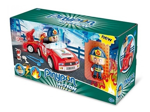 Pinypon Action Auto De Bomberos Con Figura 