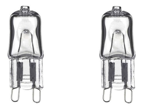 Pack 2x Ampolleta Halogena G9 60w 220v Filamento Luz Calida