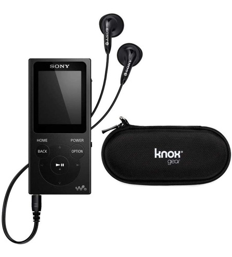 Reproductor Mp3 Sony Nw-e394 8gb Con Funda Rígida Knox Gear