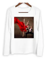 Comprar Remera Mujer Ml Baile Salsa Pareja Bailando Ballet Dance
