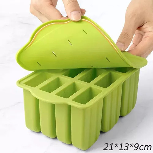F Molde De Silicona Para Paletas Con 12 Cavidades X1