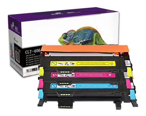 Kit 4 Toner 406 Para Sl-c410w Sl-c460w Sl-c460fw Clp-360