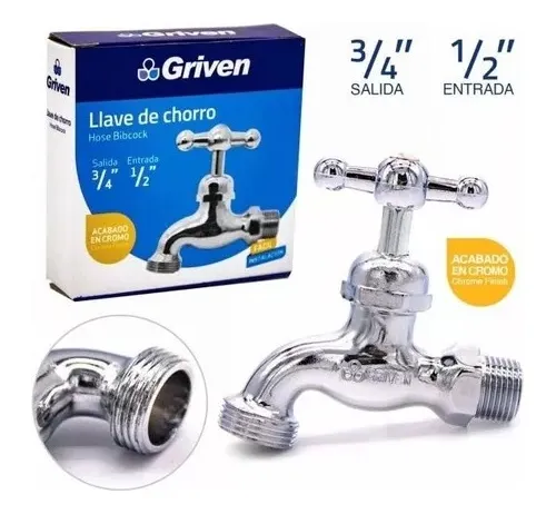 Llave Chorro Metal Griven