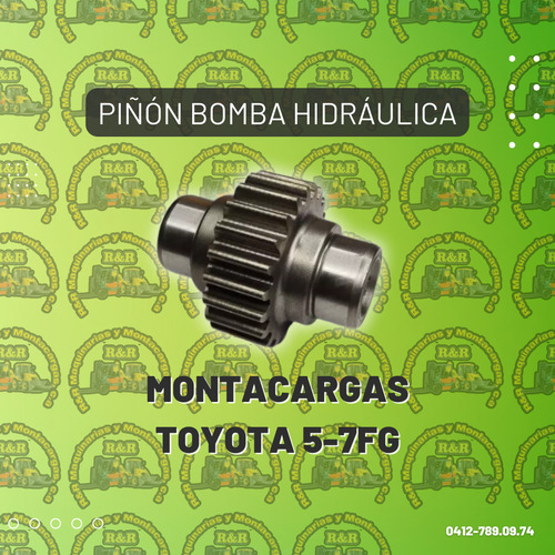 Piñón Bomba Hidráulica Montacargas Toyota 5-7fg