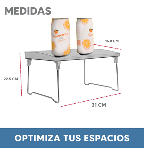 Pack 5 Estantes Elevado Transparente Almacenamiento Alimento