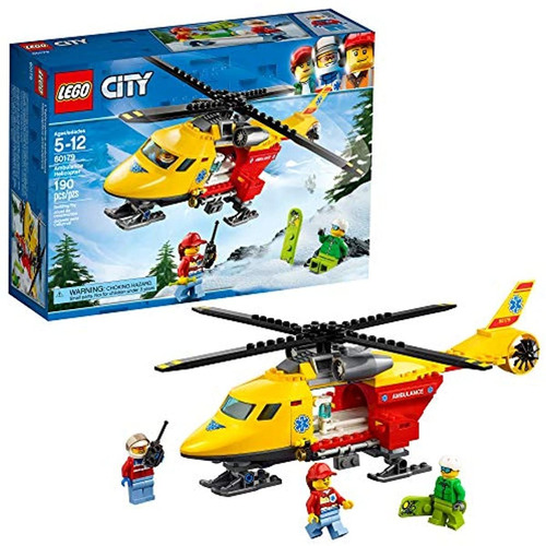 Lego City Ambulance Helicopter 60179 Kit De Construccion, Nu