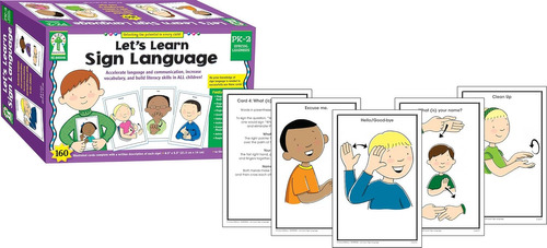 Carson Dellosa Key Education Let's Learn Sign Language Learn