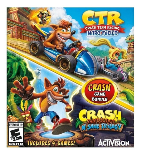 Crash Bandicoot Bundle - N. Sane Trilogy CTR Nitro-Fueled Standard Edition Activision Xbox One Digital | MercadoLibre